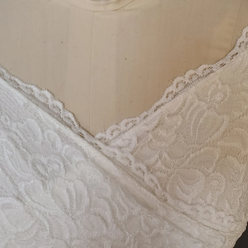 Blush brand stretch lace wedding dress - Picture 3 of 7